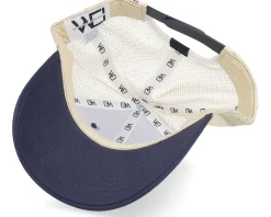 Wilja Blue/Beige High Crown Trucker Cap - Wei