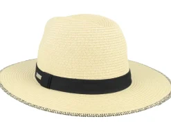 Wimbledon Natural Straw Hat - Coal