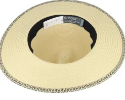 Wimbledon Natural Straw Hat - Coal