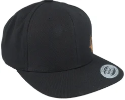 Windrose Mountain Brown Patch Black Snapback - Wild Spirit