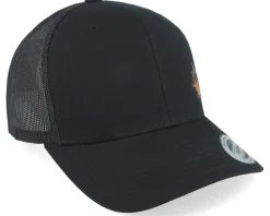 Windrose Mountain Brown Patch Black Trucker - Wild Spirit