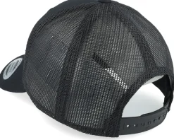 Windrose Mountain Brown Patch Black Trucker - Wild Spirit