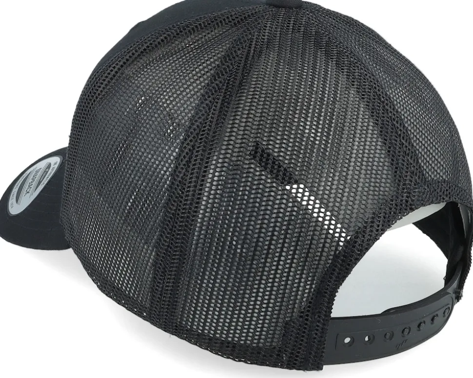 Windrose Mountain Brown Patch Black Trucker - Wild Spirit