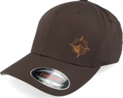 Windrose Mountain Brown Patch Brown Flexfit - Wild Spirit