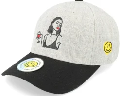 Wine Girl Heather Grey/Black Adjustable - Lucid Smile