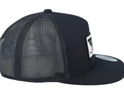 Winged Black A-Frame Trucker Snapback - Fox