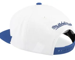 Winnipeg Jets Vintage Sharktooth White/Blue Snapback - Mitchell & Ness