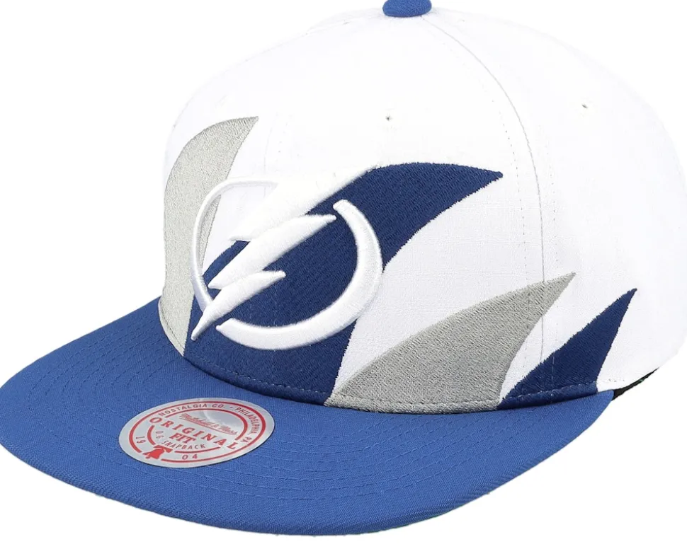 Winnipeg Jets Vintage Sharktooth White/Blue Snapback - Mitchell & Ness