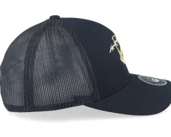 Wire Logo Black Trucker - Bearded Man