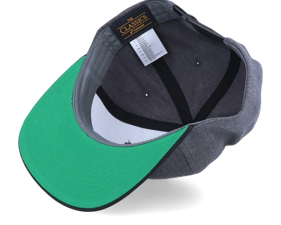 Wire Logo Charcoal/Black Snapback - Bearded Man