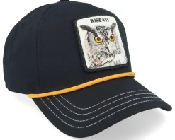 Wise Owl 100 Black Twill A-Frame Adjustable - Goorin Bros.