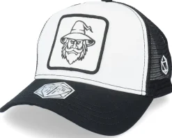 Wizard Hat Patch White/Black Trucker - Critiql Hit