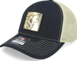 Wolf Gold Patch Black/Vegas Gold Trucker - Iconic