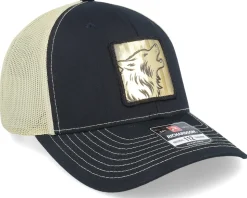 Wolf Gold Patch Black/Vegas Gold Trucker - Iconic