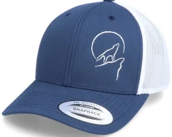 Wolf Howling At The Moon Navy/White Trucker - Iconic