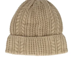 Women Halftime Cable Knit Beanie Camel Cuff - Under Armour