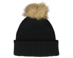 Womens Beanie Pia 42 Mix Black Pom - MJM Hats