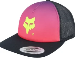 Womens Elevated Hat Pink/Black Trucker - Fox
