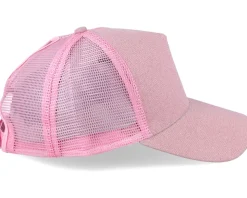 Womens Ponytail New York Sparkle Cap Babypink Trucker - Result