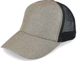 Womens Ponytail New York Sparkle Cap Gold Trucker - Result