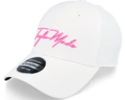 Womens Script White/Pink Adjustable - Taylor Made