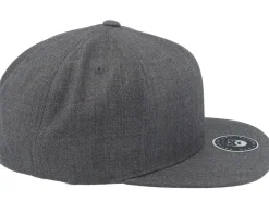 Wood Work Emblem Classic Dark Heather Grey Snapback - Bearded Man