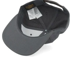 Wood Work Emblem Classic Dark Heather Grey Snapback - Bearded Man