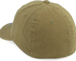 Wood Work Emblem Washed Cotton Dad Cap - Bearded Man