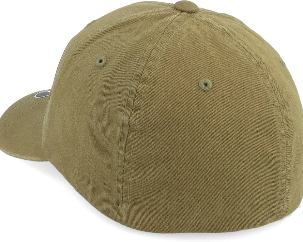 Wood Work Emblem Washed Cotton Dad Cap - Bearded Man