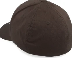 Wood Work Emblem Wooly Combed Brown Flexfit - Bearded Man