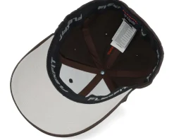 Wood Work Emblem Wooly Combed Brown Flexfit - Bearded Man