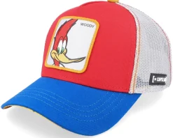 Woody Woodpecker Red/Blue/Grey Trucker - Capslab