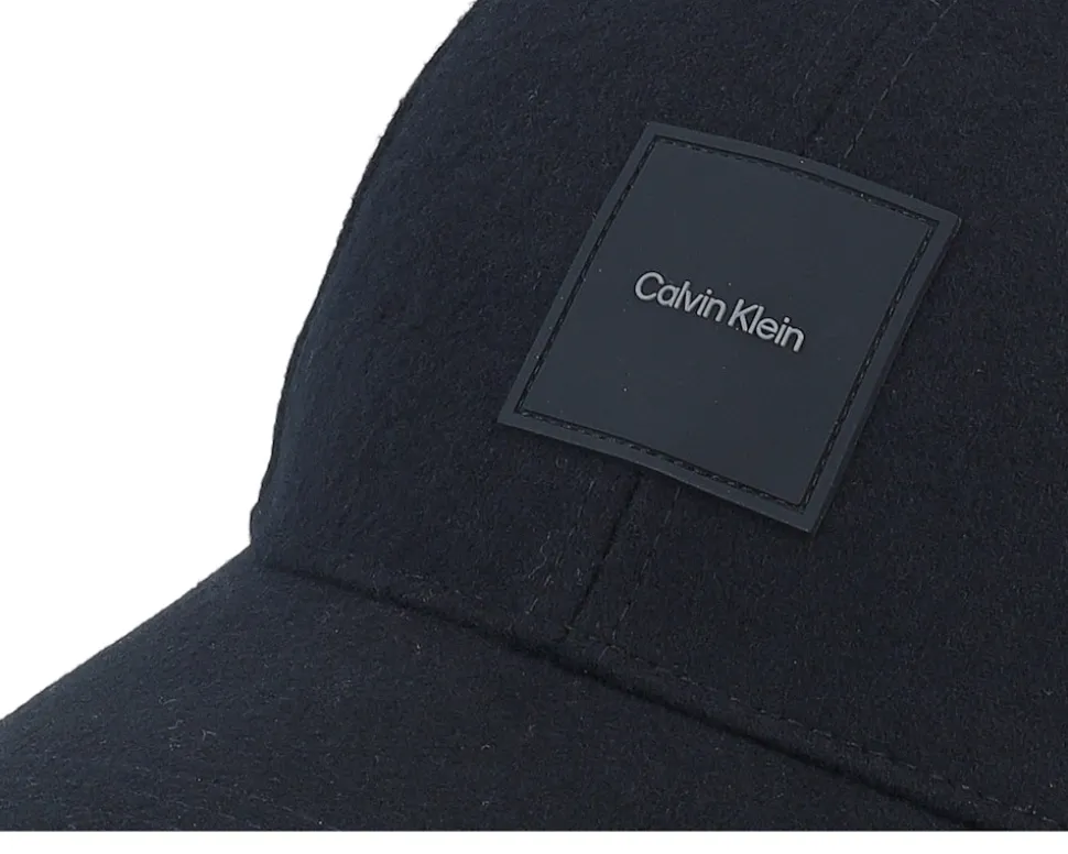 Wool Bb Cap Black Adjustable - Calvin Klein