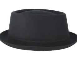 Wool Black Pork Pie - Stetson