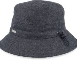 Wool Blend Black Bucket - Seeberger