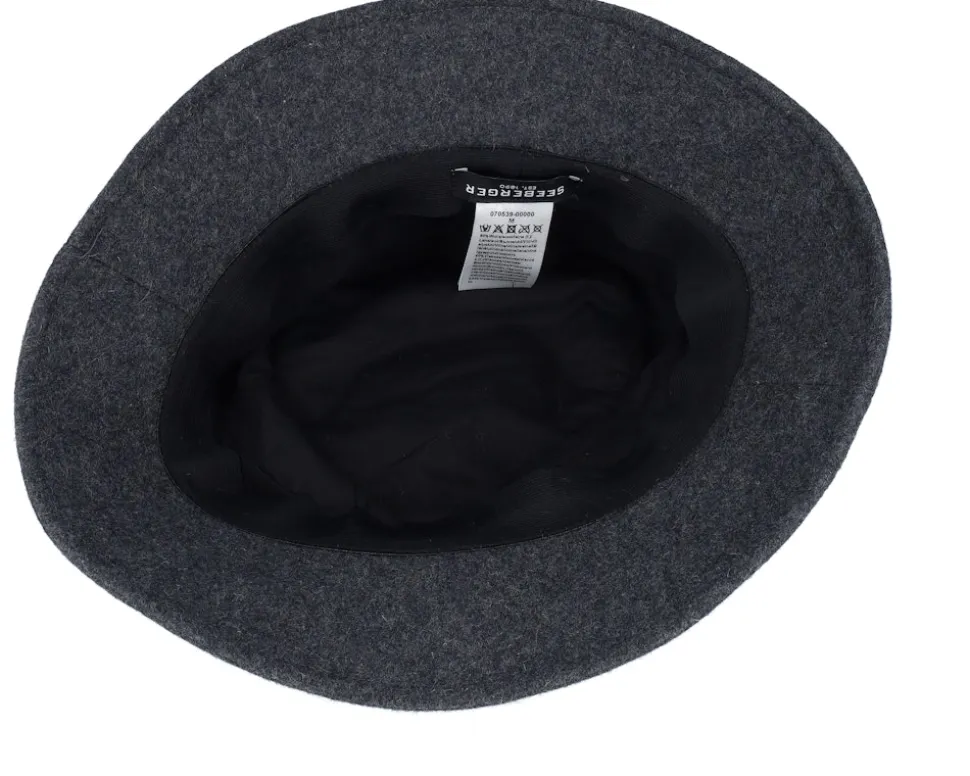 Wool Blend Black Bucket - Seeberger