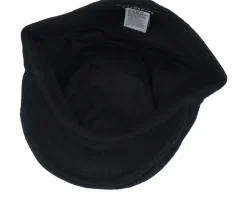 Wool Blend Black Flat Cap - Seeberger