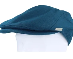 Wool blend Blue Flat Cap - Seeberger