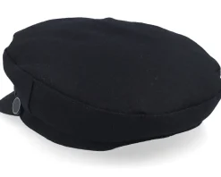 Wool Blend Elbsegler Black Flat Cap - Seeberger