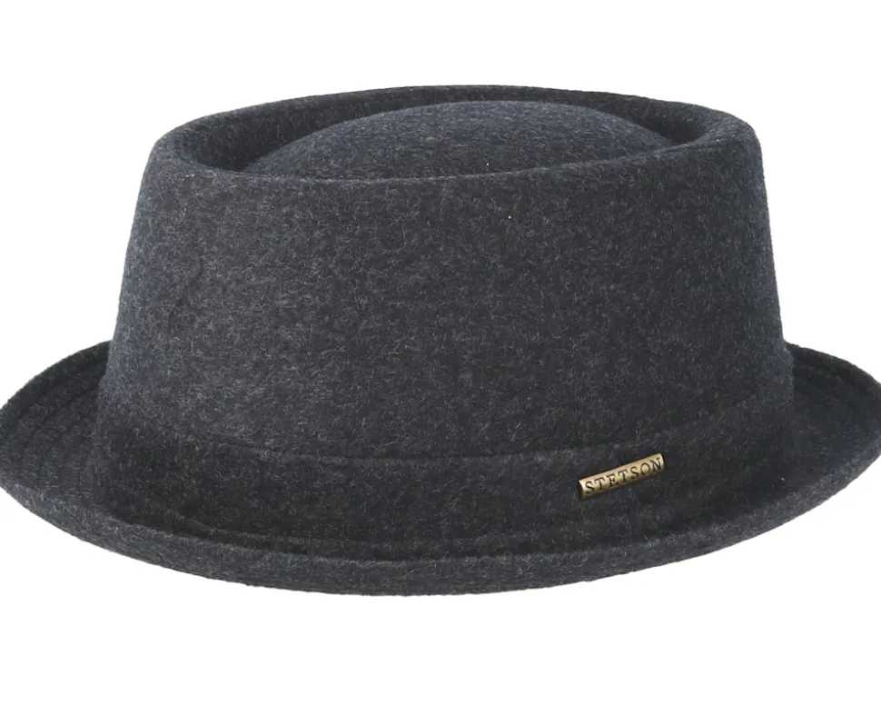Wool Grey Pork Pie - Stetson