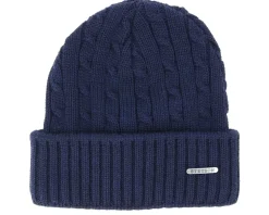 Wool Navy Beanie - Stetson