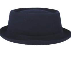 Wool Navy Pork Pie - Stetson