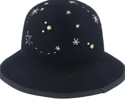 Woolfelt Black Cloche - Seeberger