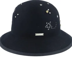 Woolfelt Black Cloche - Seeberger