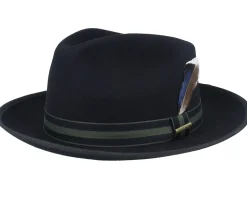 Woolfelt Black Fedora - Stetson
