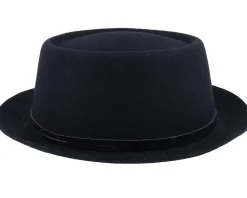 Woolfelt Black Pork Pie - Stetson