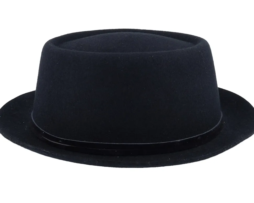 Woolfelt Black Pork Pie - Stetson