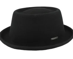 Woolfelt Black Pork Pie - Stetson