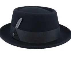 Woolfelt Black Pork Pie - Stetson