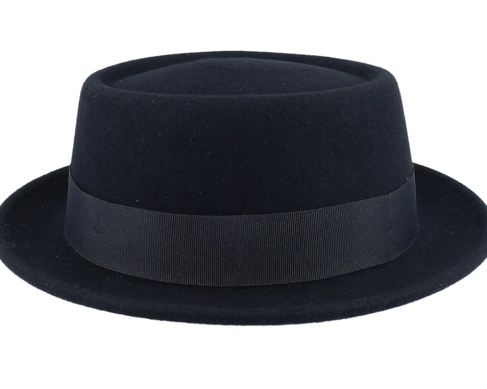 Woolfelt Black Pork Pie - Stetson